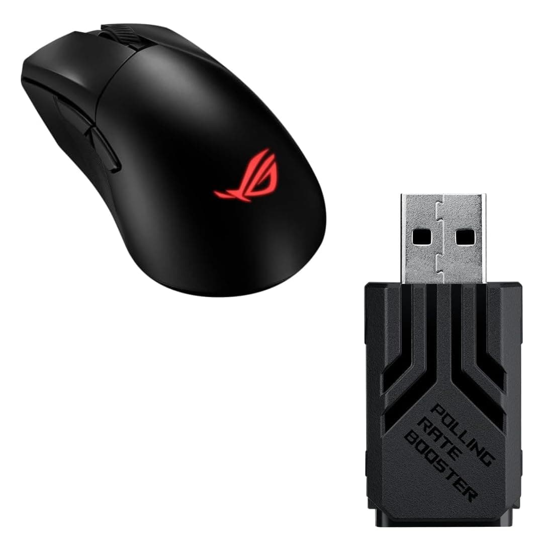ASUS Bundle ROG Gladius III Wireless AimPoint RGB Gaming Maus ROG Polling Rate Booster Schwarz Angebot bei HelloDeals