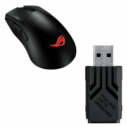 ASUS Bundle ROG Gladius III Wireless AimPoint RGB Gaming Maus ROG Polling Rate Booster Schwarz Angebot bei HelloDeals