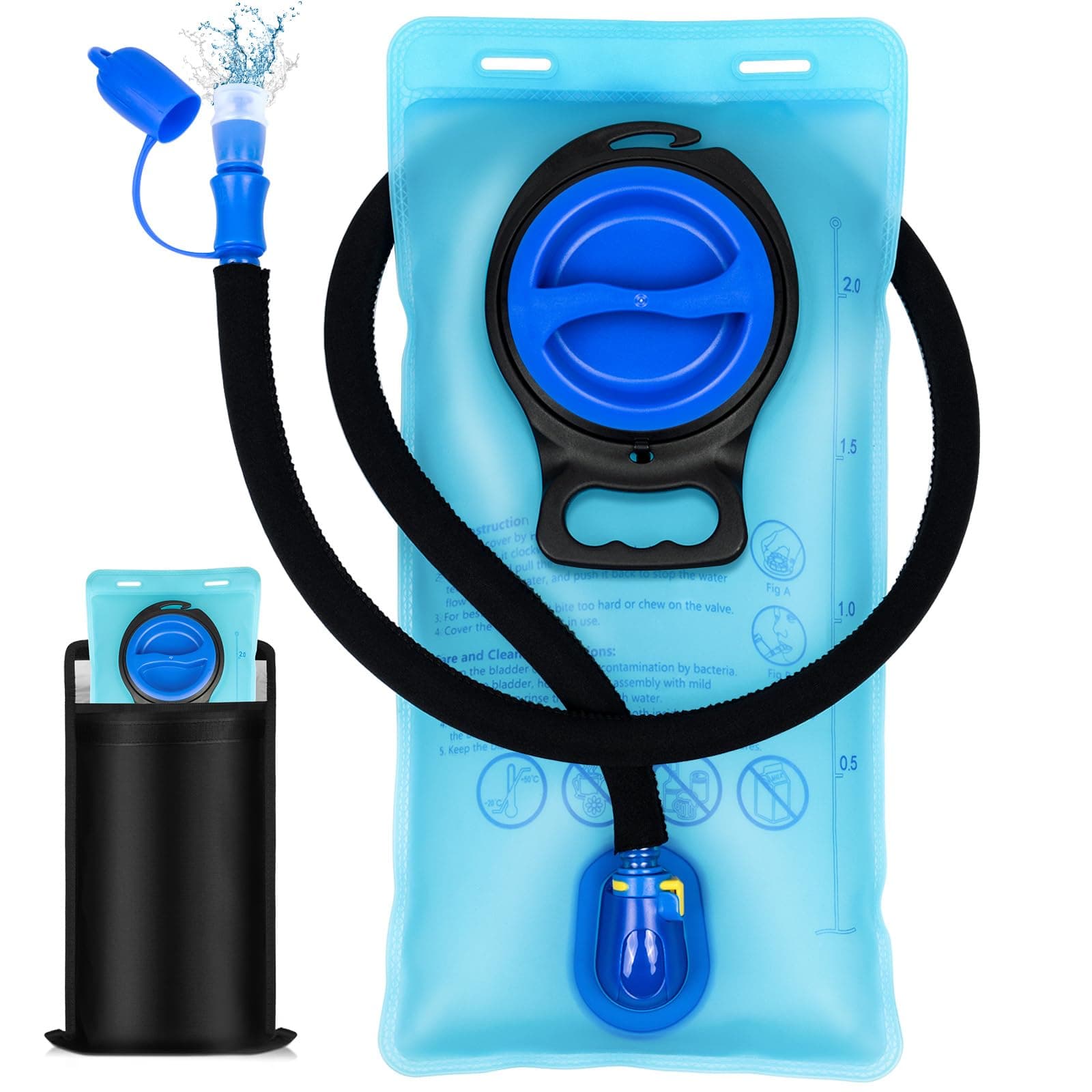 TUDEQU Isolierte Weintasche Auslaufsicher | Weinkühltasche | Weintasche für 2 Flaschen | Flaschentasche für 2L Trinkblase Angebot bei HelloDeals