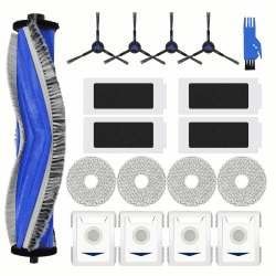 T30 Zubehör Ersatz Kompatibel für ECOVACS DEEBOT T30 PRO OMNI / T30 OMNI Saugroboter, 1 Hauptbürste, 4 Filter, 4 Seitenbürsten, 4 Mopp Wischtücher, 4 Antibakterielle Staubbeutel, 1 Reinigungsbürste Angebot bei HelloDeals