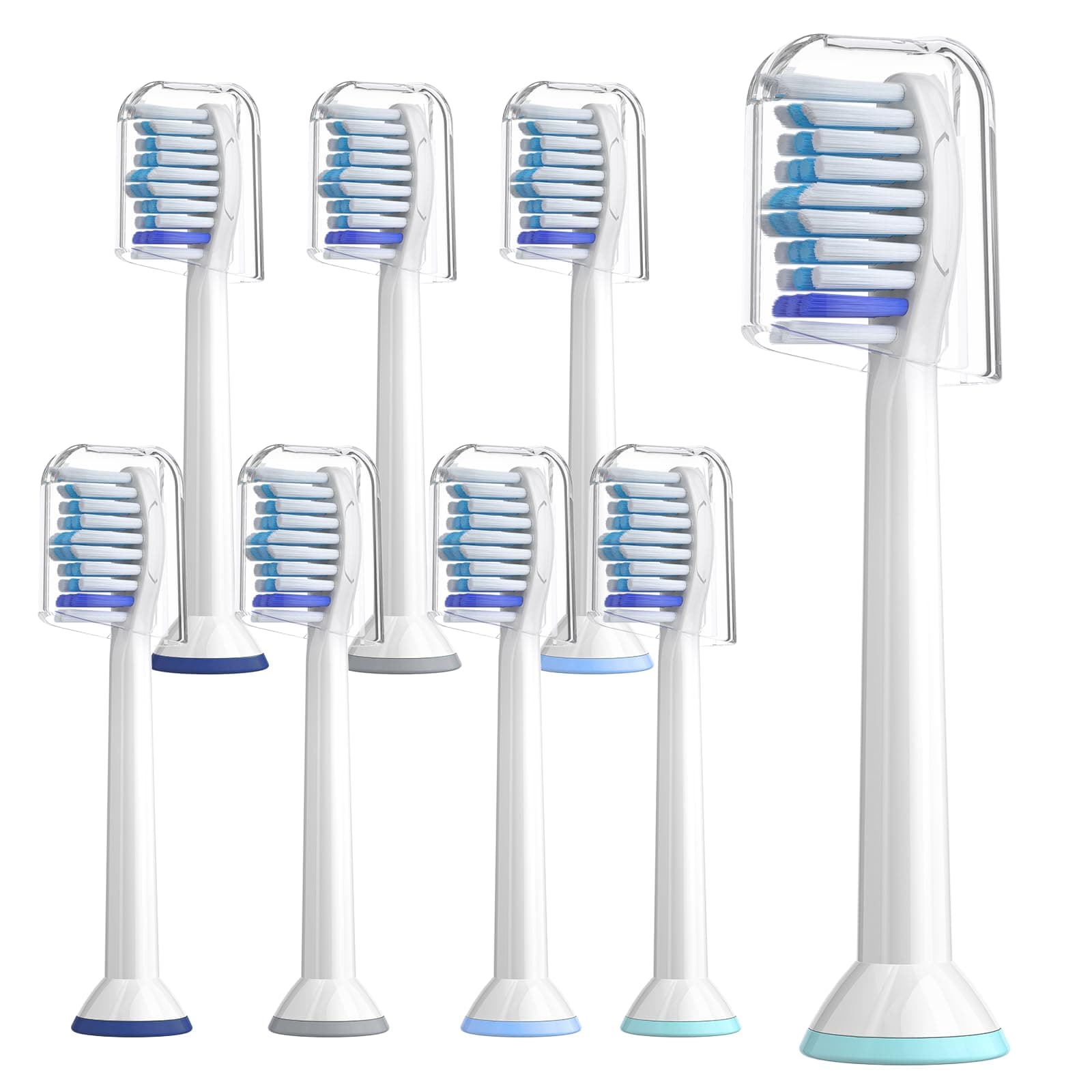 Ersatzbürsten Kompatibel mit Philips Sonicare Elektrische Zahnbürste, 8er Ersatzbürstenköpfe Kompatibel mit Philips Sonicare Elektrische Zahnbürste Snap-on-Bürstenmodell White 8 Count Angebot bei HelloDeals