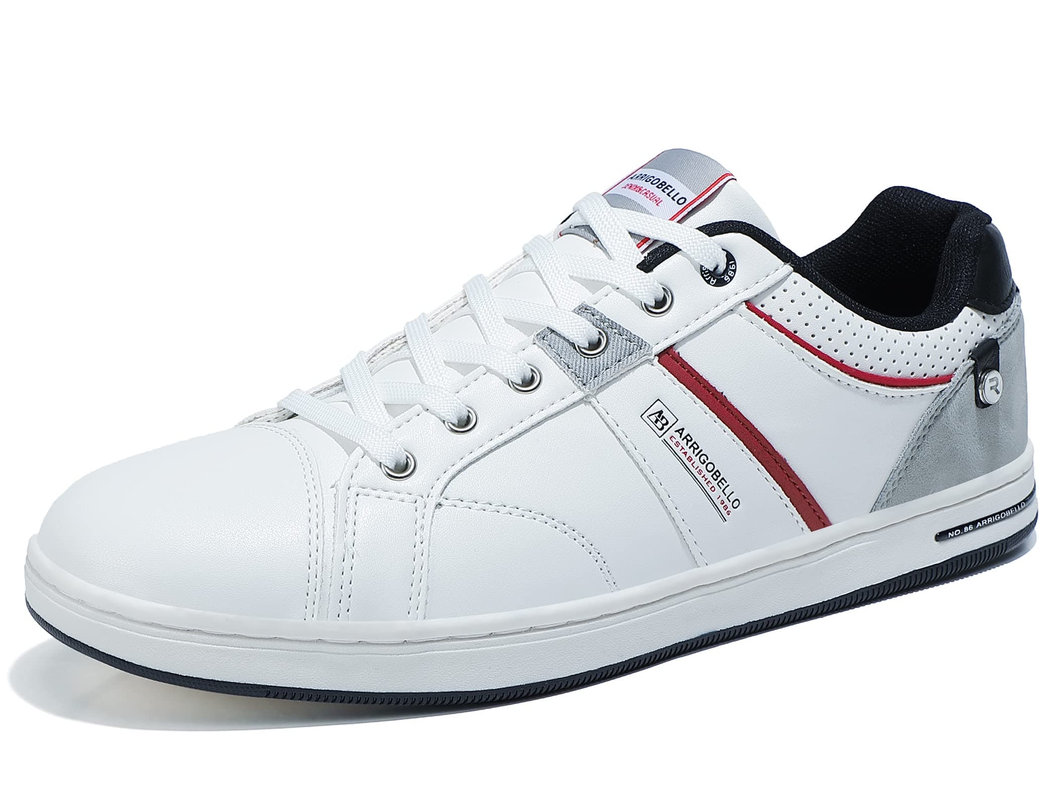 ARRIGO BELLO Herren Freizeitschuhe Schuhe Sneakers Wanderschuhe Leders Laufschuhe Leichtgewicht Outdoor Gemütlich Trainers Größe 41-46 44 EU A Weiß Angebot bei HelloDeals