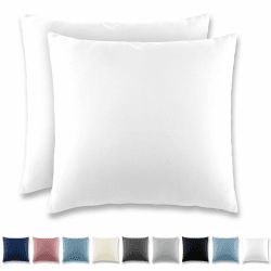 REDKEY Kissenbezug 65x65 cm 2er Set Kopfkissenbezug mit Reißverschluss - Kissenhülle aus gebürstetem Mikrofaser für Kissen,Waschbar bis 40°C Weiß 65x65cm Weiß Angebot bei HelloDeals