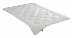 Irisette Merino Ganzjahresbettdecke 155x220 cm, 100% Schurwolle, weich & atmungsaktiv, Baumwoll-Satin, Öko-Tex, Produziert in Deutschland 155 x 220 cm Mono Ganzjahresdecke Angebot bei HelloDeals