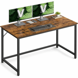 VASAGLE Tisch, Computertisch, Bürotisch, 120 x 60 x 76 cm, für Arbeitszimmer, Schlafzimmer, Wohnzimmer, vintagebraun-tintenschwarz LWD039B01V1 120 x 60 x 75 cm Vintagebraun + Tintenschwarz Angebot bei HelloDeals