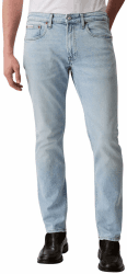 Calvin Klein Herren Jeans Hose Marbled Beacon Slim Fit 42W / 30L Blau (Marmoriertes Leuchtfeuer) Angebot bei HelloDeals