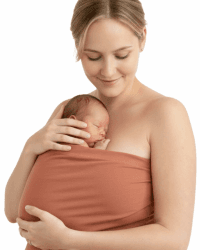 Hoppediz Bonding-Top für Neugeborene – Haut-zu-Haut Top nach der Geburt, OEKO-TEX® STANDARD 100, Bio-Baumwolle, Frühchen geeignet (kupfer M) M kupfer Angebot bei HelloDeals