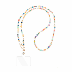 1 Handykette Universal, Handy Umhängeband, Handy-Schnur mit 1 Patch, Anti-Verlust Draht Naturstein-Anhänger, Kompatibel mit Smartphones für Frauen und Mädchen -Bunt Angebot bei HelloDeals