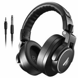 MAONO Professionelle Studio Kopfhörer, Kopfhörer Over Ear mit 6,35 & 3,5mm Abnehmbarem Kabel, Geschlossene Design, 50 mm Treiber, für DJ, Podcasts, Handy, PC, Mikrofon, Gitarre, MH700 Schwarz Angebot bei HelloDeals