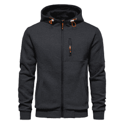 CTU Herren Hoodies Zip Up Langarm Fleece Sweatshirts Hoodies für Männer S-3XL XL Dunkelgrau Angebot bei HelloDeals