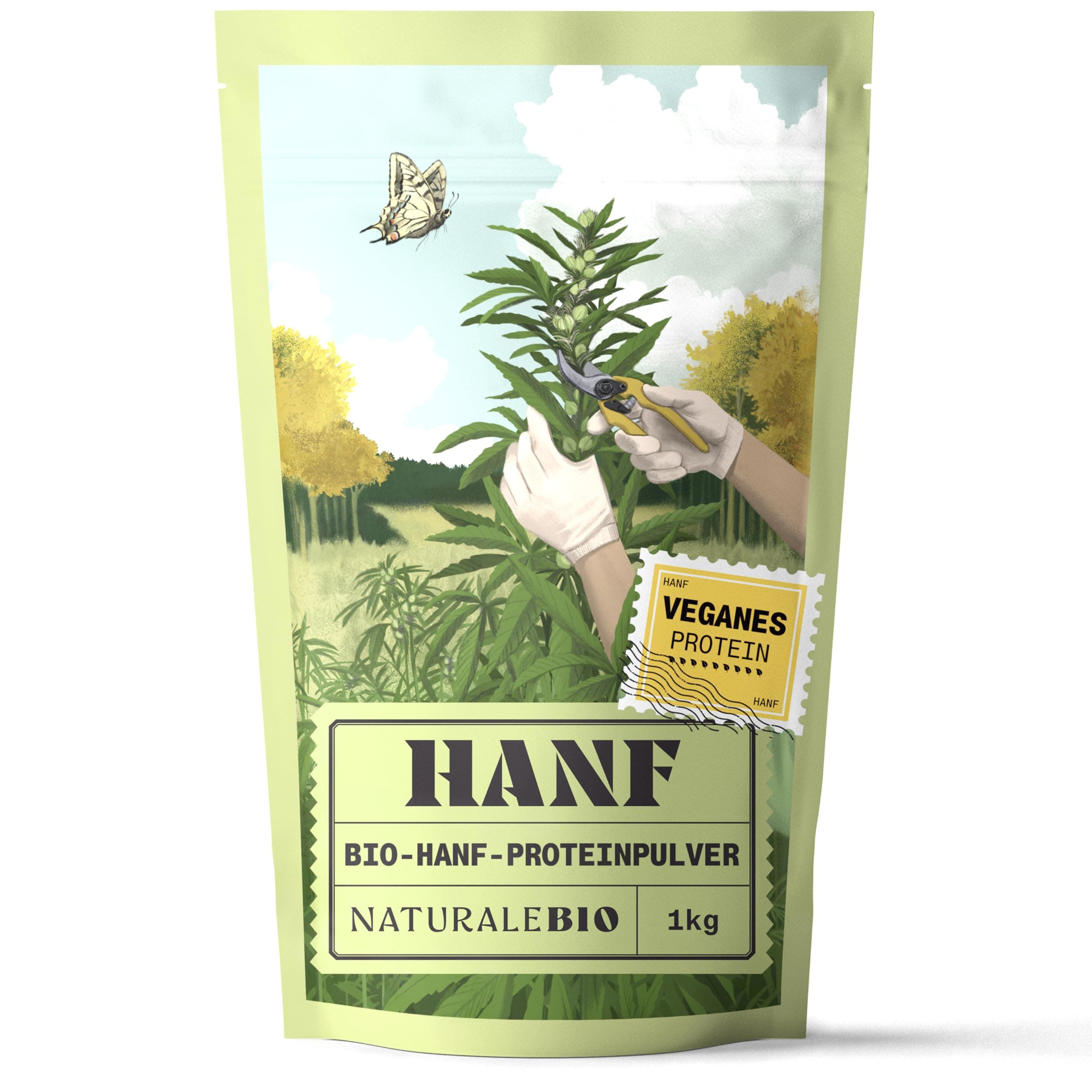 NaturaleBio Hanfproteinpulver Bio 1000 g. Veganes Proteinpulver. Glutenfrei, ohne Zucker, Keto und Vegan Protein. Hergestellt aus zertifizierten biologischen Hanfsamen. Organic Hanfprotein. (1er Pack) 1 kg (1er Pack) Angebot bei HelloDeals