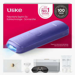 Ulike Air 3 Deluxe IPL Geräte Haarentfernung für Gesicht und Körper zu Hause, Alternative zur Laserhaarentfernung, Saphir-Eiskühl für dauerhafte haarentfernung, mit UV-Sterilisator & Aloe Gel, Lila Angebot bei HelloDeals