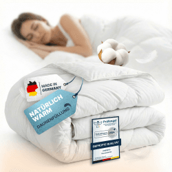 Bettdecke 135x200 - Federbettdecke Winterdecke mit Daunen & Federn - Extra Warm & Flauschig - Bettdecke Winter Waschbar & Atmungsaktiv - Daunendecke Ökotex Zertifiziert Winterdecke 135x200 cm Angebot bei HelloDeals