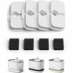 PETLIBRO Katzenbrunnen Filter 4er Pack für Dockstream Trinkbrunnen für Katze PLWF005, PLWF115, PLWF105, 2-Monats-Set Ersatzfilter für Katzentrinkbrunnen Weiß 4 pack filter Angebot bei HelloDeals