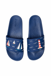 Dedoles Badeschuhe & Hausschuhe Damen Herren & Kinder Badesandalen lustige Designs Bücher Kaffee Party Pizza Fuchs Bär Lama Wolken Geschenk 44 EU Segelbote auf dem Meer Angebot bei HelloDeals
