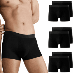 Falechay Boxershorts Herren 6er Pack Unterhosen Männer Ohne Kratzenden Zettel Sportunterhosen für Herren UnterwäSche Boxer Baumwolle(Gr. S - 3XL) S 6*schwarz Angebot bei HelloDeals