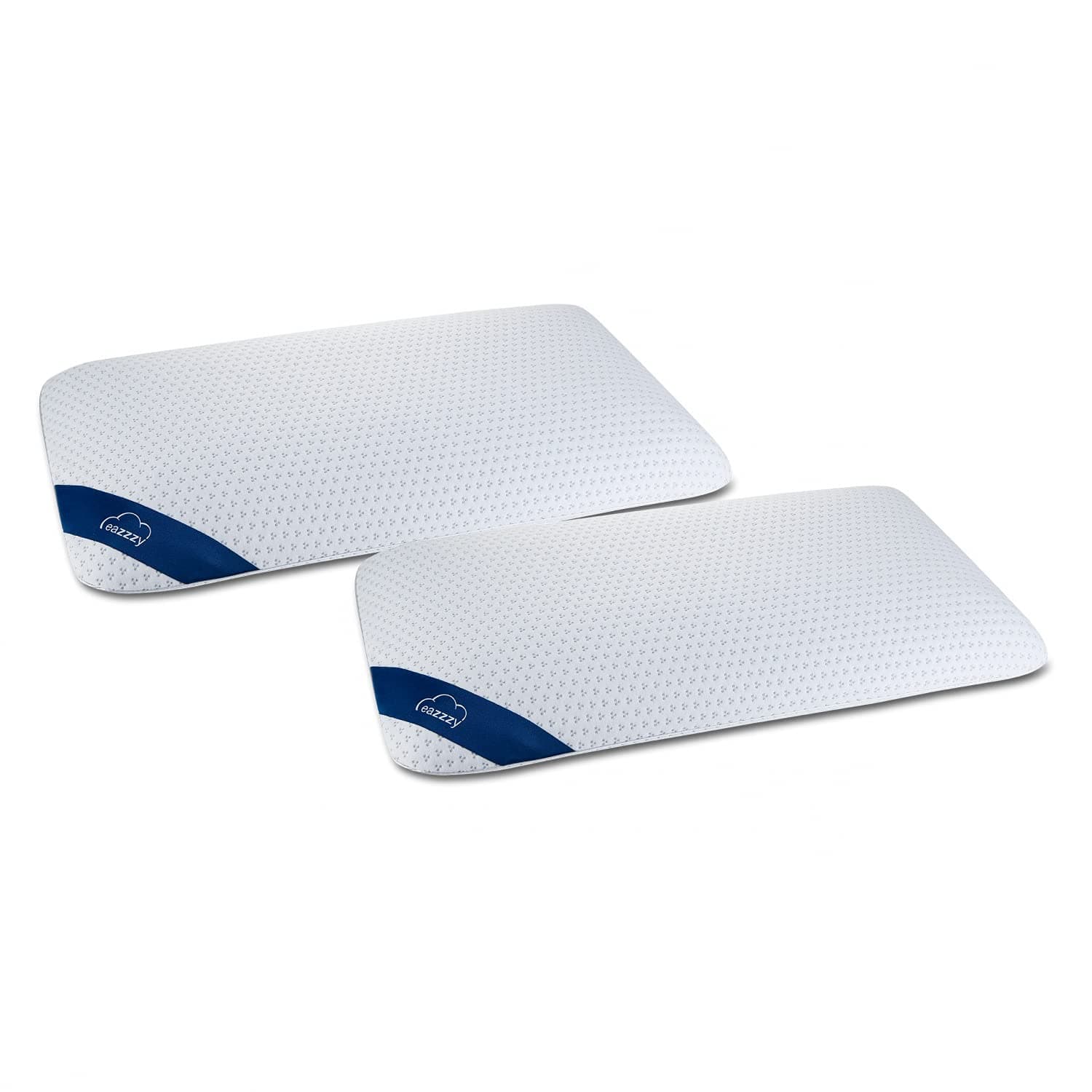 Genius eazzzy Schaumkissen 40x80 cm Höhe 10cm - Nackenstützkissen mit 2 Härtegraden + kühlender Gelschaum - Schlafkissen für Seiten- Rücken- & Bauchschläfer | im Doppelpack Angebot bei HelloDeals