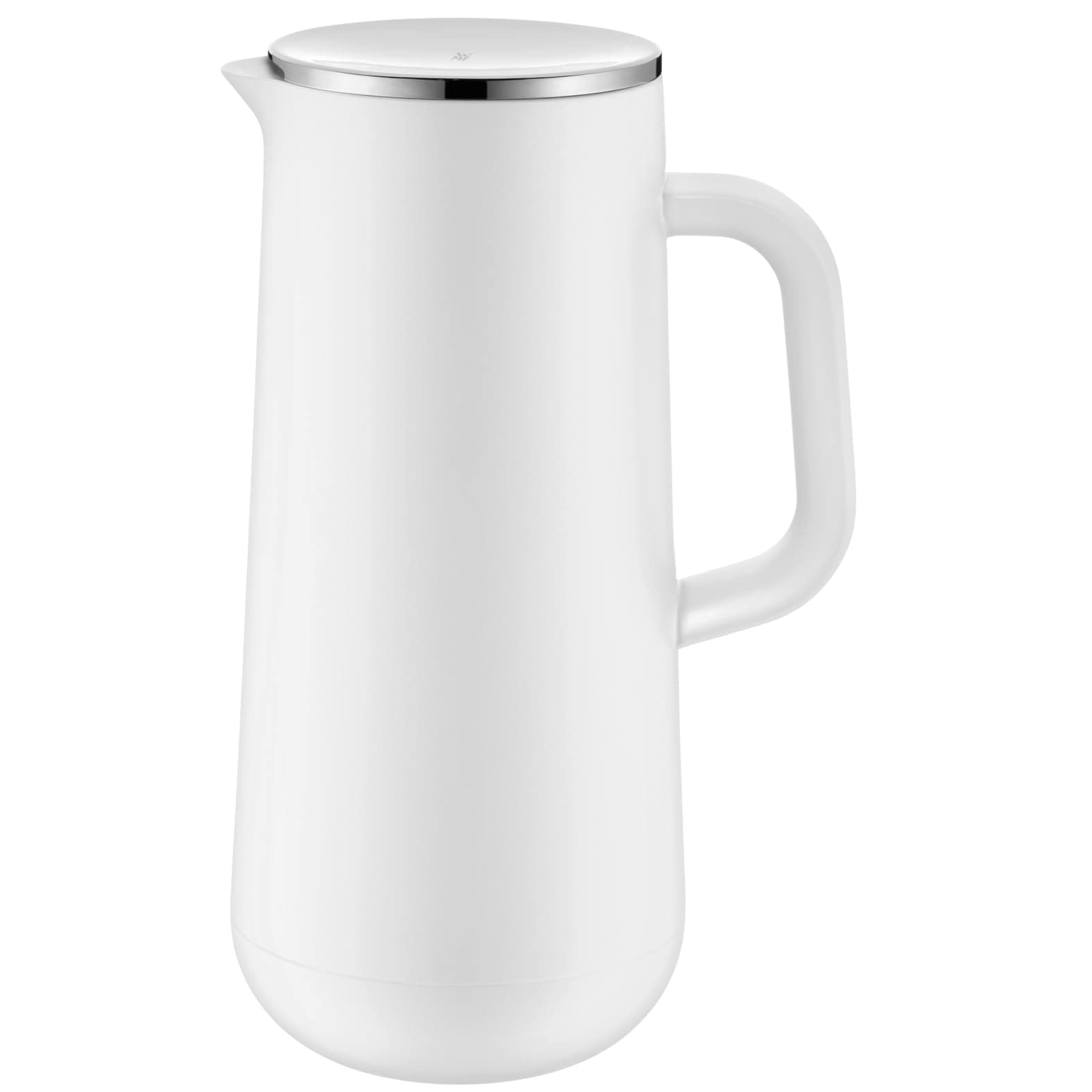 WMF Impulse Thermoskanne 1l, Isolierkanne für Kaffee oder Tee, Drehverschluss, hält Getränke 24h kalt und warm, Thermoskanne für Kaffee oder Tee, weiß Single Angebot bei HelloDeals