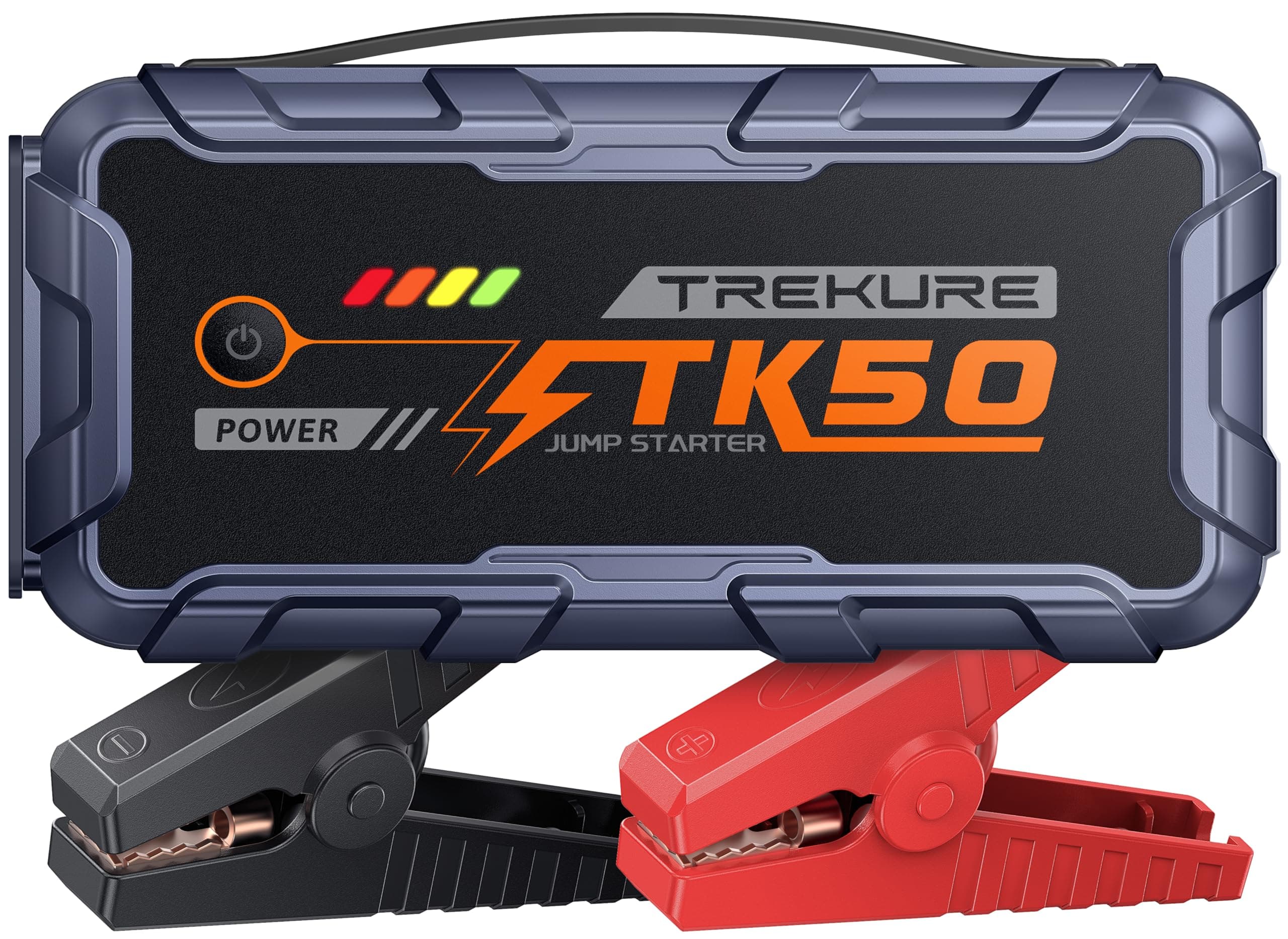 Starthilfe Powerbank für PKW 8000A (All Gas/12,0L Diesel), Auto Starthilfe 26800mAh, 12V Autobatterie Booster mit 800 Lumen Taschenlampe, 2 USB Ausgänge, Verdickt Starthilfekabel, Tragbarer Griff Angebot bei HelloDeals