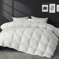 SAPHREAS Daunendecke Ganzjahres für Allergiker, Baumwollgewebe mit Daunen & Federn Füllung, Oeko-Tex, RDS Zertifiziert für Tierwohl weiße Bettdecke 200x200 cm 200x200 cm Daunen&feder(13.5 Toc) Angebot bei HelloDeals