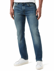 Marc OߴPolo Herren Jeanshose mit Stretch-Anteil Regular Fit, Blau (Indigo Vintage Wash), W38/L34 Angebot bei HelloDeals