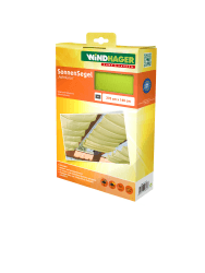 Windhager Sonnensegel für Seilspanntechnik, Wintergarten und Terrassen Beschattung, Seilspannmarkise, 270 x 140 cm, apfelgrün, 10880, Grün Apfelgrün 270 x 140 cm Angebot bei HelloDeals