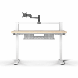 Corsair Platform:4 – 120 cm x 76 cm, Fester Höhe, Stehender Computer Home Office Gaming-Schreibtisch, Kabelmanagement, USB-Anschluss, Monitorarm Inbegriffen – Weißkiefer Beize Feste Höhe Weißkiefer Beize Angebot bei HelloDeals