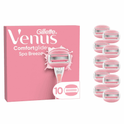 Gillette Venus Comfortglide Spa Breeze Rasierklingen Damen, 10 Original Ersatzklingen für Damenrasierer 1 stück (10er Pack) NEU Angebot bei HelloDeals