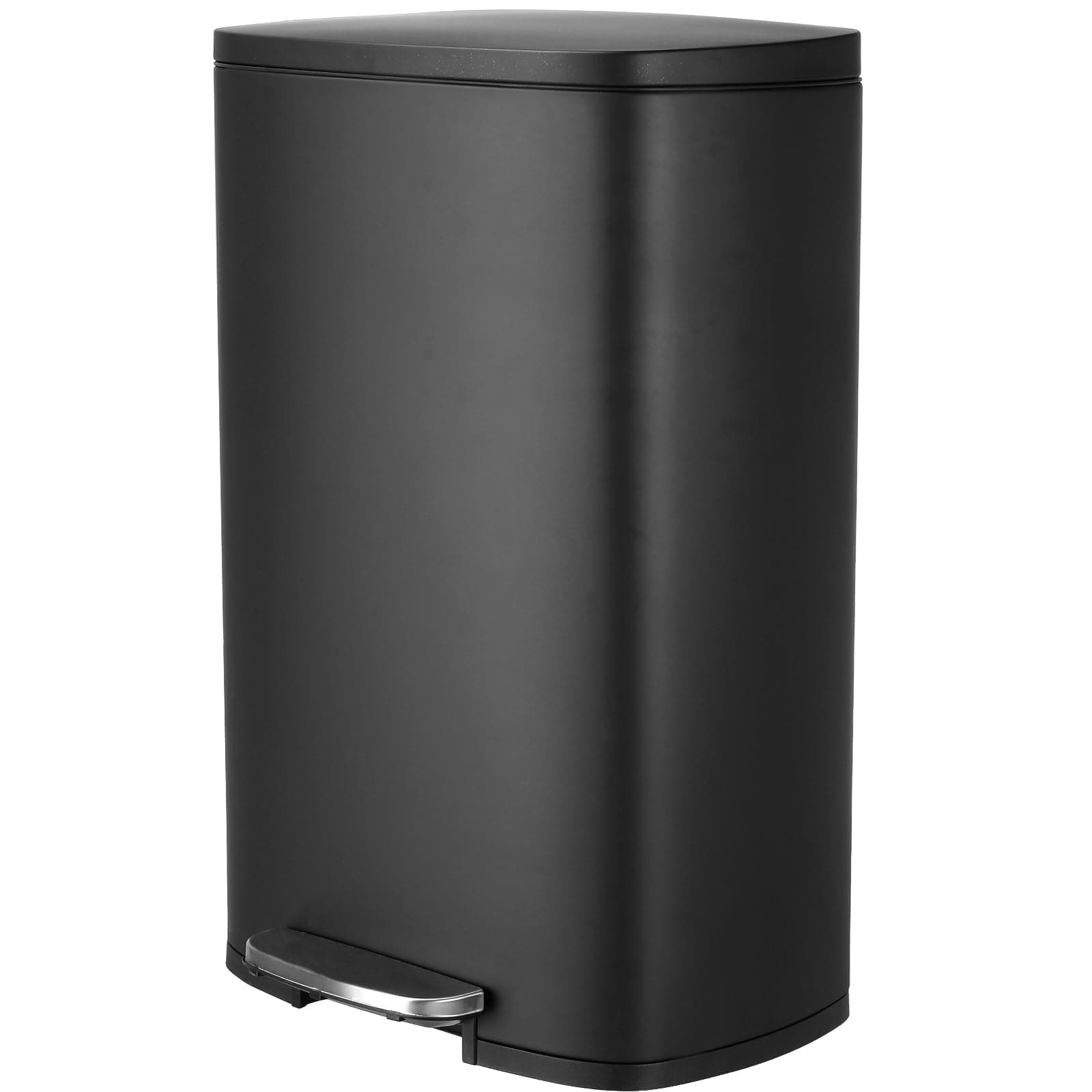 LIFERUN Mülleimer 50l, Treteimer aus Stahl, Soft-Close Tretmülleimer, Großer Abfalleimer mit Deckel, Abnehmbarer Inneneimer, Geruch isolieren, für Küche, Badezimmer, Büro, Schwarz L-50L Schwarz Angebot bei HelloDeals