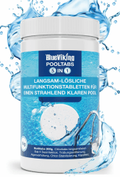 Chlortabletten Fuer Pool | 5 in 1 Multitabs 200g, 5 kg | Langzeit-Chlorierung, Algizid & Filterschutz | Made in Europe Tabs 1kg a 200g Angebot bei HelloDeals