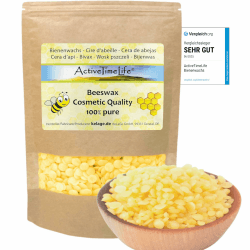 Bienenwachs Pastillen gelb | Premium | 500 g ideal für Kosmetik Kerzen Cremes Salben Seifen Wachstücher - Das Original im praktischen Zip-Beutel Bienenwachs gelb | ZIP 500 g Angebot bei HelloDeals