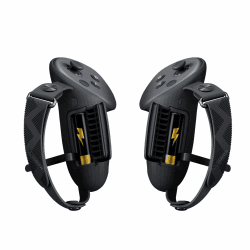 AMVR Verbesserte Controller-Griffabdeckung, kompatibel mit Meta/Oculus Quest 3s/Quest 3-Zubehör, mit Batterieöffnungsabdeckung und Knöchelriemenschutz (Nicht für Ladestation) Standard Angebot bei HelloDeals