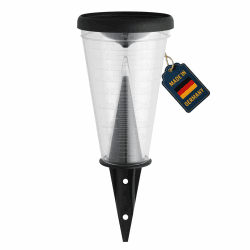 TFA Dostmann Regenmesser, 47.1008, wetterbeständig, mit Verdunstungsschutz, ideal für den Garten, Landwirtschaft oder Terrasse, robust, schwarz, L 122 x B 122 x H 305 mm Single Angebot bei HelloDeals