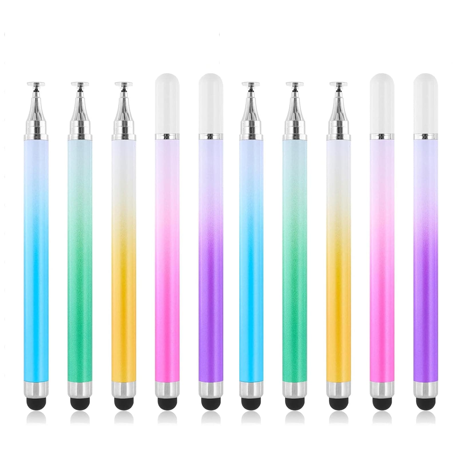 10 Pack Touchscreen Stift,Hochpräzise Tablet Stift für Smartphones und Tablets, Ideal zum Zeichnen, Schreiben, Notizen Machen und Videobearbeitung Silikonspitze für Kinder Angebot bei HelloDeals