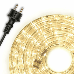 10m 240 LED Lichterschlauch Lichtschlauch warm-weiß – Innen- und Außenbereich – energiesparende Leucht-Dekoration für Garten Fest Weihnachten Hochzeit Gesamtlänge ca. 11,50 m Warm Weiß Angebot bei HelloDeals