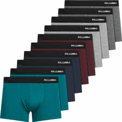 Fullluwaa Boxershorts Herren 10er Pack Baumwolle Unterhosen Männer Ohne Kratzenden Zettel Atmungsaktiv und Weiche Herrenunterwäsche Mehrfarbig 10er Set XL Angebot bei HelloDeals