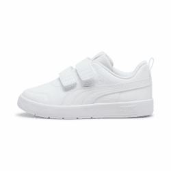 PUMA Kinder Courtflex V3 Sneakers 27 EU Puma White Puma White Silver Mist Angebot bei HelloDeals