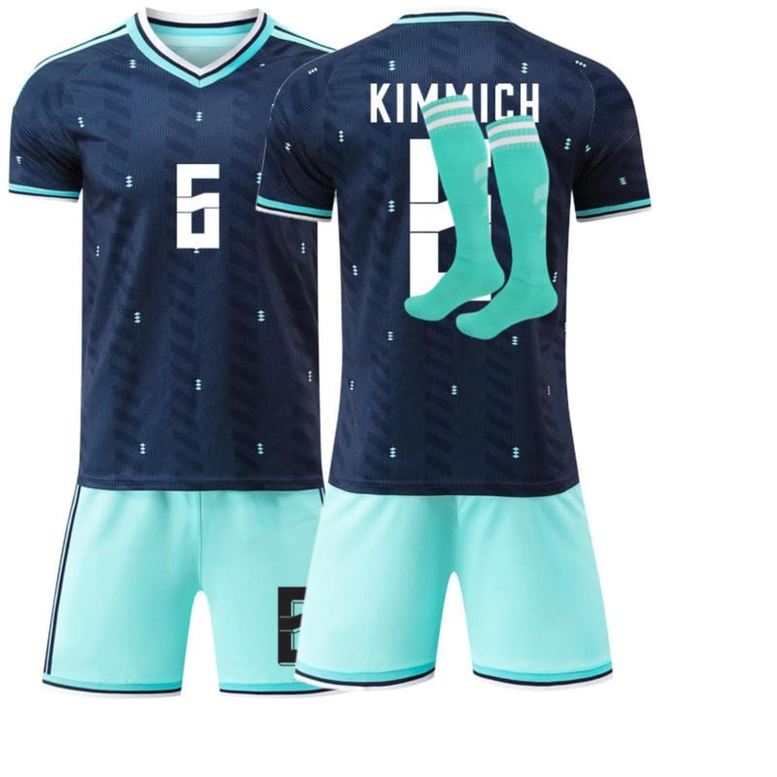 Fussball Trikot Kinder und Erwachsene 2026 WM Deutschland Fußball Trikots, Heim Auswärts Fussball Trikot, Fussballtrikot Jungen Herren Football T-shirt, Short und Socken Set #02 26(140-150cm) für 10-11 Jahre Angebot bei HelloDeals