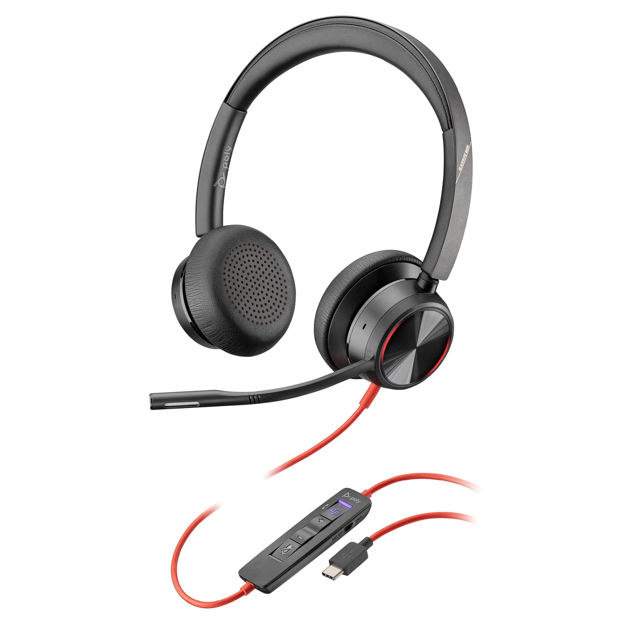 Poly Headset Blackwire C8225 Teams USB-A/C etail Blackwire C8225 USB-C, USB-A-Adapter Angebot bei HelloDeals
