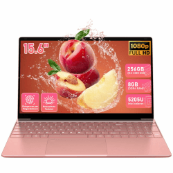 15,6 Zoll Laptop mit Fingerabdruck & Beleuchteter Tastatur | 8GB RAM 256GB SSD in Roségold | für Studenten & Home Office | inkl. QWERTZ Tastaturfolie, Intel Celeron, 6000mAh Angebot bei HelloDeals