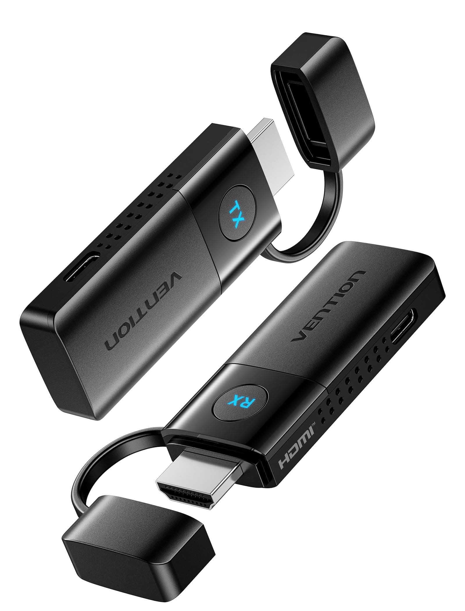 VENTION HDMI Wireless Transmitter and Receiver, 1080P 60Hz, 5G Funkübertragung bis 50m/165FT, Wireless HDMI Funkübertragung für Streaming Video Audio File von, Laptop, PC zu HDTV, Projektor ADKB0-EU Angebot bei HelloDeals