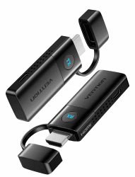 VENTION HDMI Wireless Transmitter and Receiver, 1080P 60Hz, 5G Funkübertragung bis 50m/165FT, Wireless HDMI Funkübertragung für Streaming Video Audio File von, Laptop, PC zu HDTV, Projektor ADKB0-EU Angebot bei HelloDeals