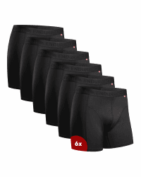 DANISH ENDURANCE 6er Pack Sport Boxershorts Herren, Funktionsunterwäsche, Sportunterwäsche Herren, Elastisch, Geruchsneutral & Atmungsaktiv, Mit regulärem oder langem Bein Schwarz M Angebot bei HelloDeals