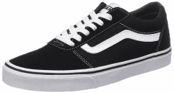Vans Ward Herrenschuhe Schnürschuhe Rot Freizeit 44.5 EU Suede Canvas Black White Angebot bei HelloDeals
