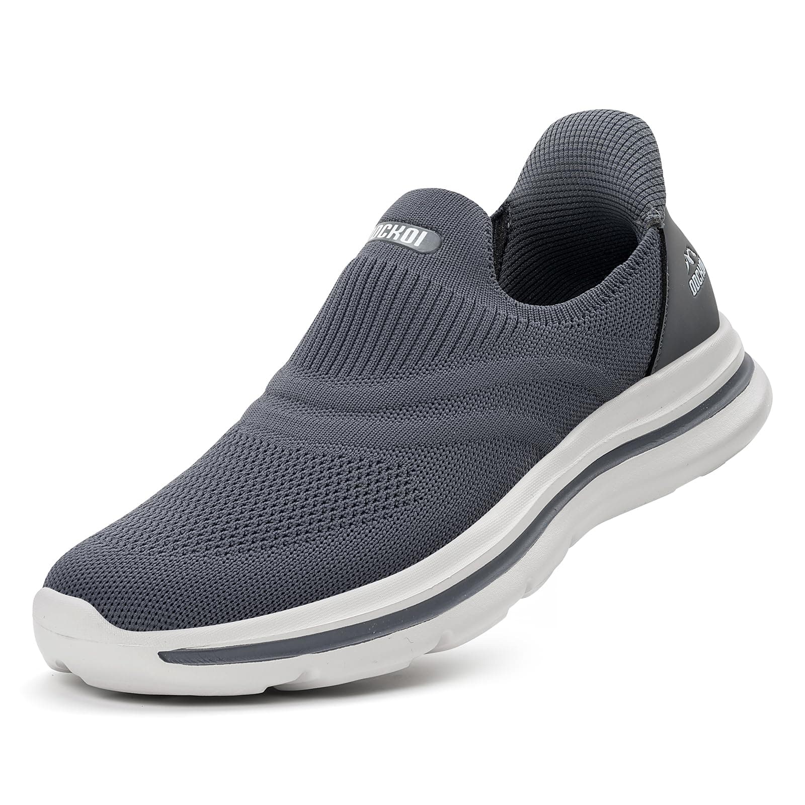 ODCKOI Slip On Sneaker Herren Ohne Schnürsenkel Schuhe Outdoor Sportschuhe Leichtgewichts Atmungsaktiv Hand-Free Freizeit Straßenlaufschuhe Dunkelgrau 42 EU Angebot bei HelloDeals