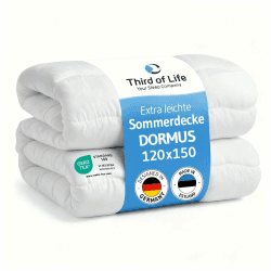 Third of Life Kinderbettdecke 120x150 Sommer, Ökotex 100, Sommerdecke extra leicht, Atmungsaktive Bettdecke 120 x 150 für den Sommer, Blanket Made in Europe Sommerdecke Kindergröße: 120x150 cm Angebot bei HelloDeals