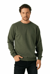 COMEOR Sweatshirt Herren Pullover Ohne Kapuze S Khaki Angebot bei HelloDeals
