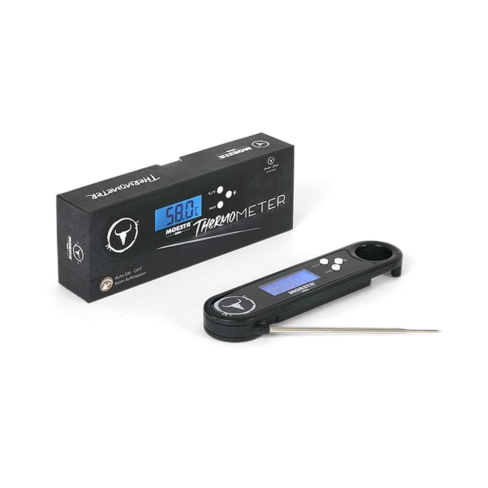 MOESTA-BBQ 10668 Thermometer No.2 - Beleuchtetes digitales Grillthermometer - Einstichthermometer für Braten, Steak Angebot bei HelloDeals