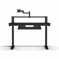 Corsair Platform:4 Elevate – 120 cm x 76 cm, Verstellbarer Höhe, Electric Stehender Computer Home Office Gaming-Schreibtisch, USB-Anschluss, Monitorarm Inbegriffen – Schwarz Einstellbare Höhe Schwarz Angebot bei HelloDeals