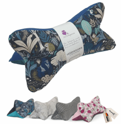 Leseknochen Nackenkissen Tiere bequem und waschbar! Handgestopft und genäht in Deutschland - Nutzbar als Nackenrolle Kissen Nackenrolle (Jungle Blau) Angebot bei HelloDeals
